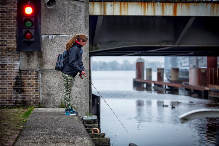 Streetfishing in Zaandam