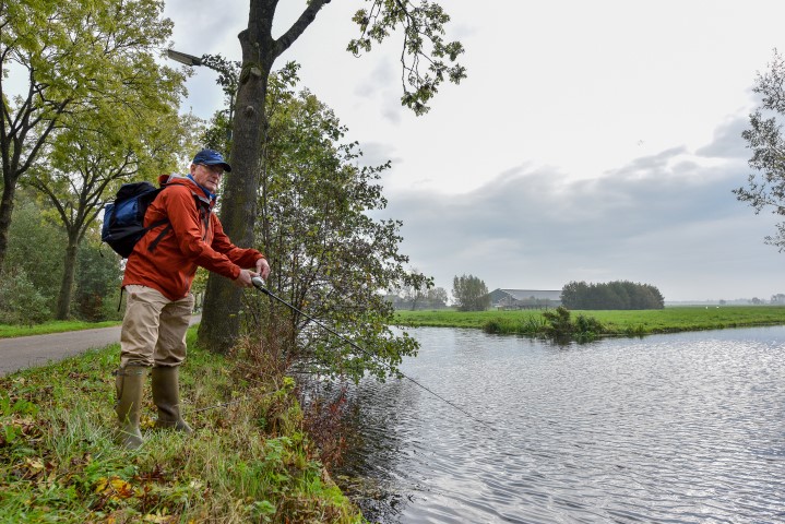 Pike fishing in a polder