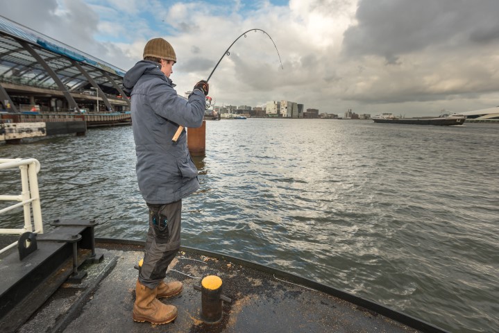 Streetfishing in Amsterdam